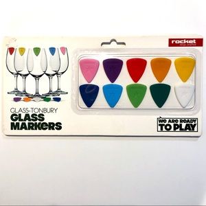 NIB Vintage Guitar Pick Drink Markers